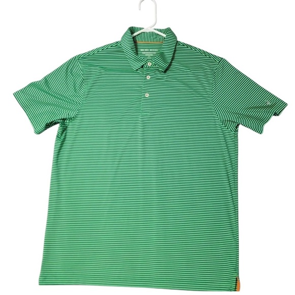 Michel Rouen Polo Shirt Adult L Green Golf Performance Stretch Mens - Picture 1 of 2